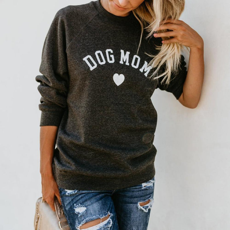 Dog Mom Long Sleeve Crewneck