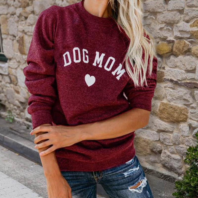 Dog Mom Long Sleeve Crewneck