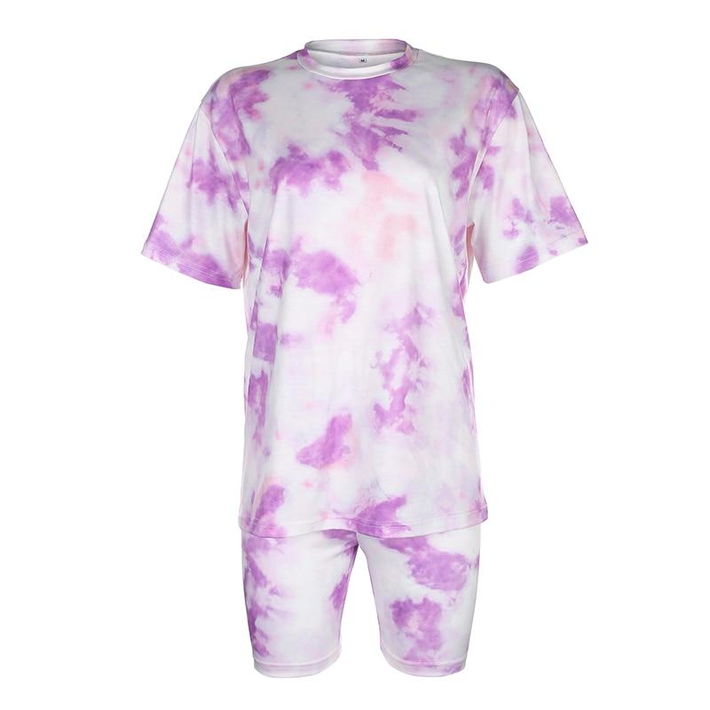 Color Purple Tie Dye Set