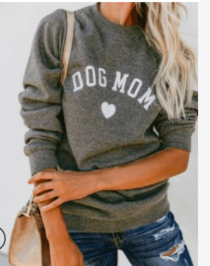 Dog Mom Long Sleeve Crewneck