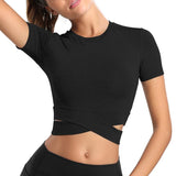 Inspired Crossover Gym Crop Top - Short