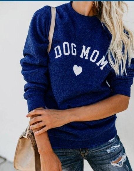 Dog Mom Long Sleeve Crewneck