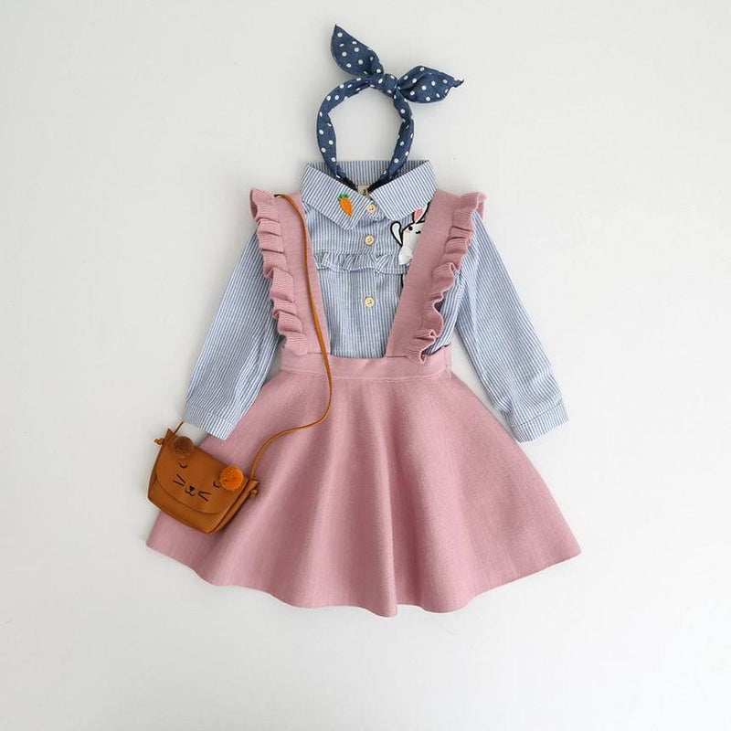 Dusty Rose Ruffle Dress