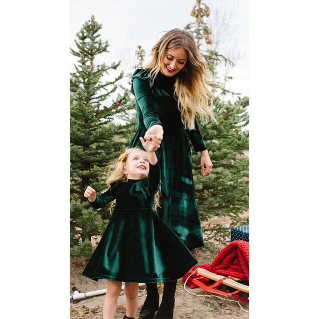 Velvet Charm Mother Daughter Dress - Daughter