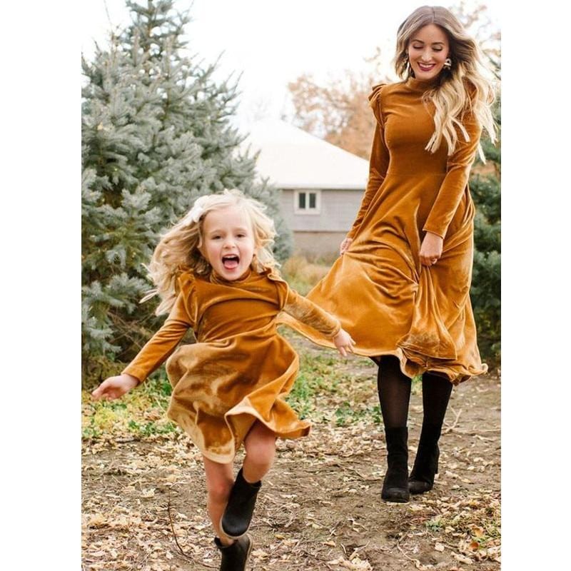 Velvet Charm Mother Daughter Dress - Daughter