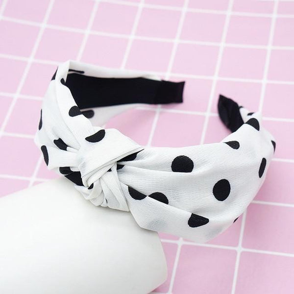 Polka Knotted Headbands