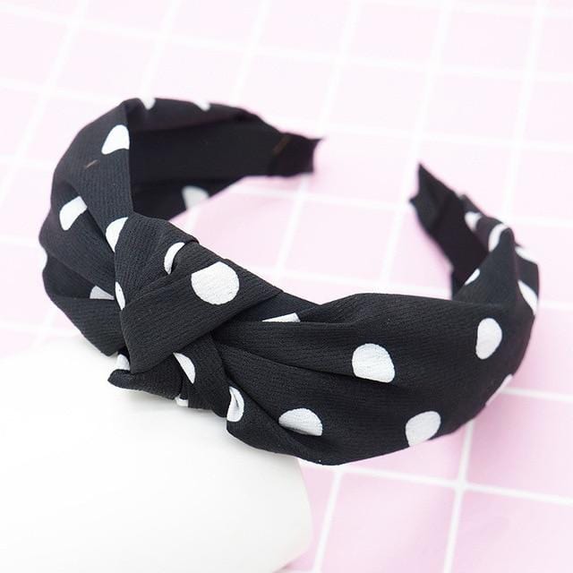 Polka Knotted Headbands