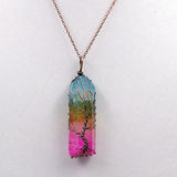 Chakra Quartz Necklace