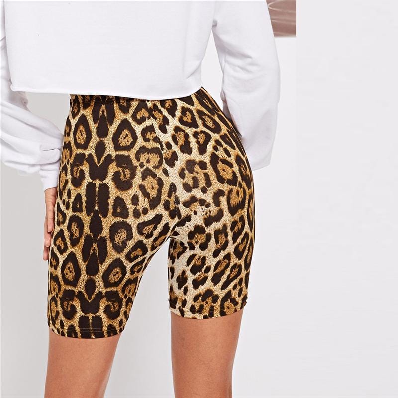 Ooohlalala Leopard Print Biker Shorts