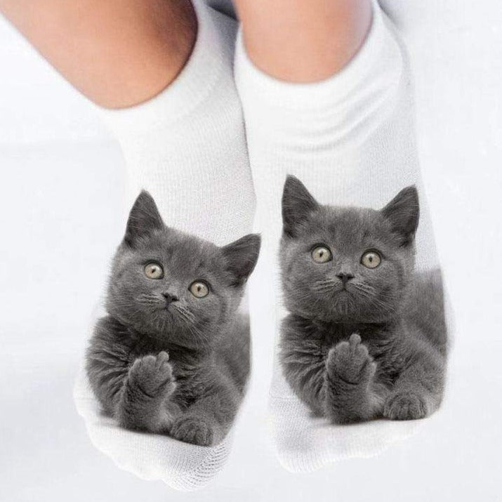 Not Boring Cute 3D Print Animal Socks