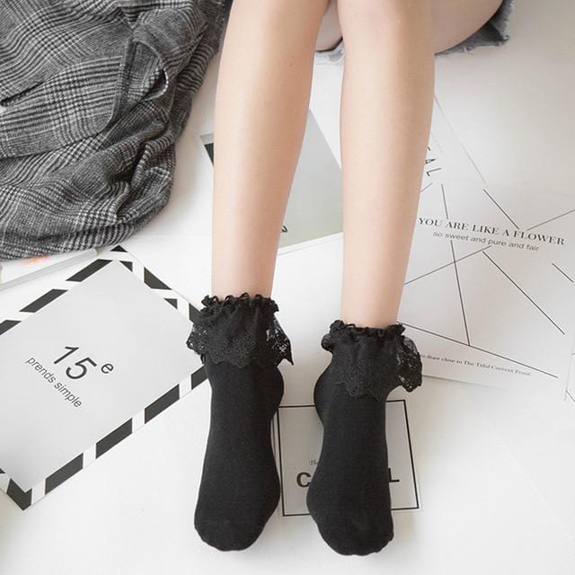 Retro Lace Socks - 14 colors