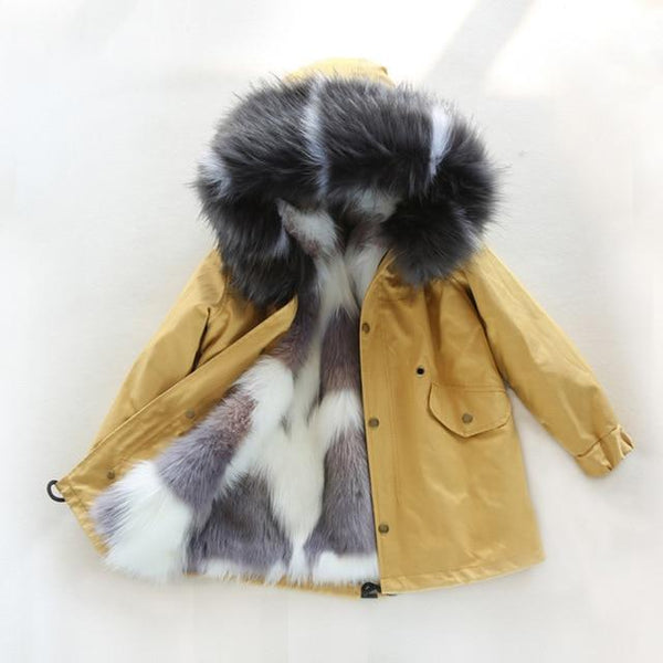 Fuzzy Cozy Parka Coat - Spotted