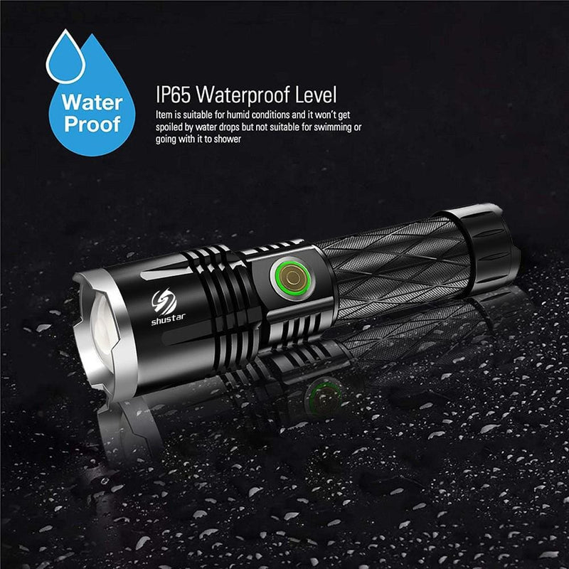 Rechargeable LED Flashlight with USB Port