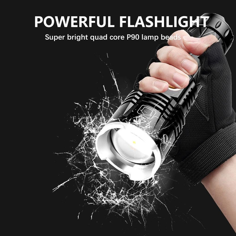 Rechargeable LED Flashlight with USB Port