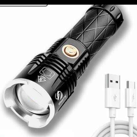 Rechargeable LED Flashlight with USB Port