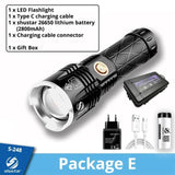 Rechargeable LED Flashlight with USB Port