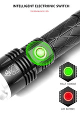 Rechargeable LED Flashlight with USB Port