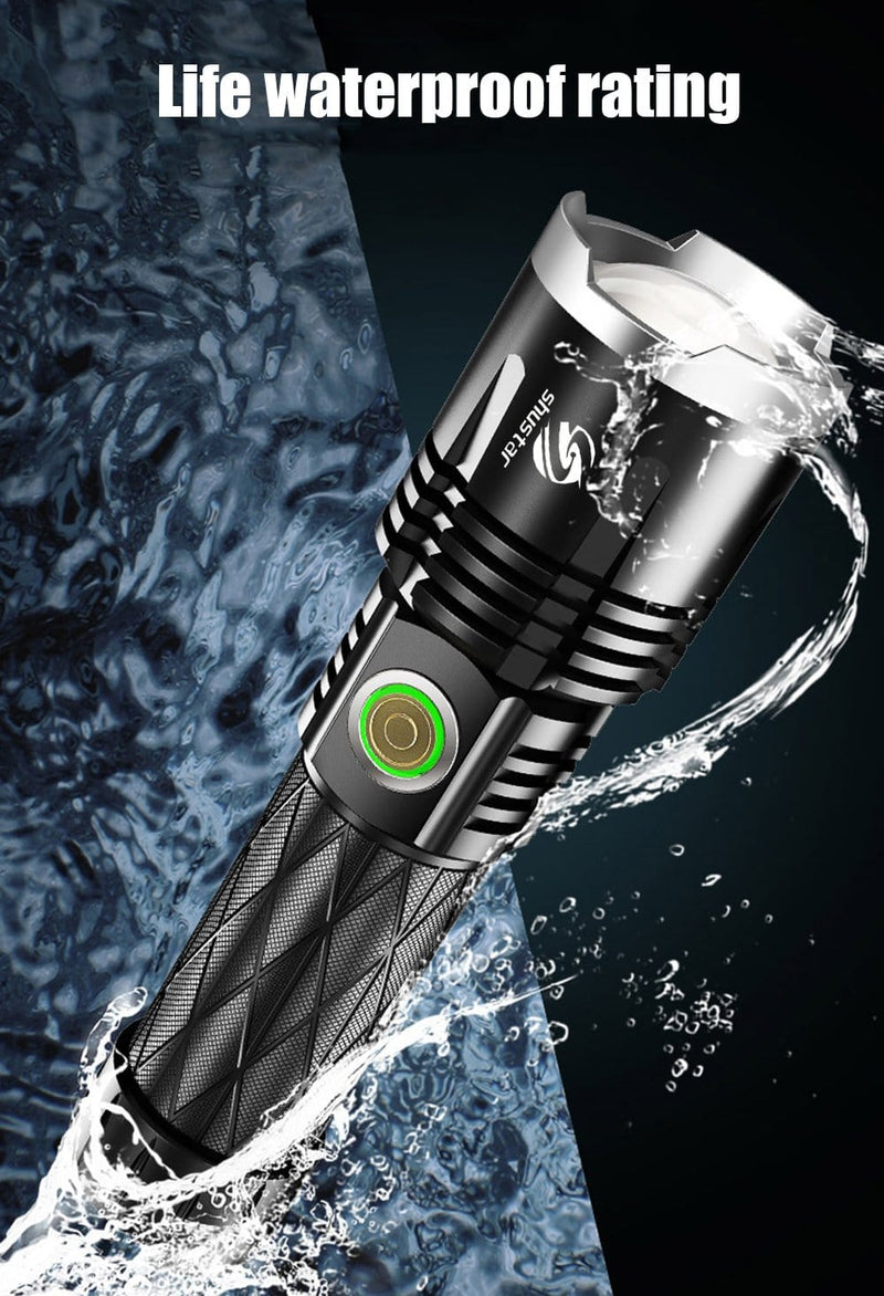 Rechargeable LED Flashlight with USB Port