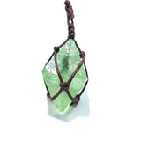 Fluorite Emerald Crystal Pendant