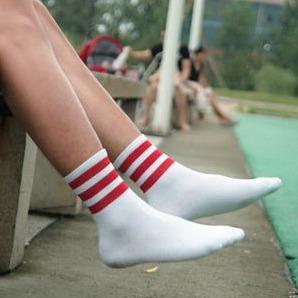 Retro Stripe Ankle Length Socks