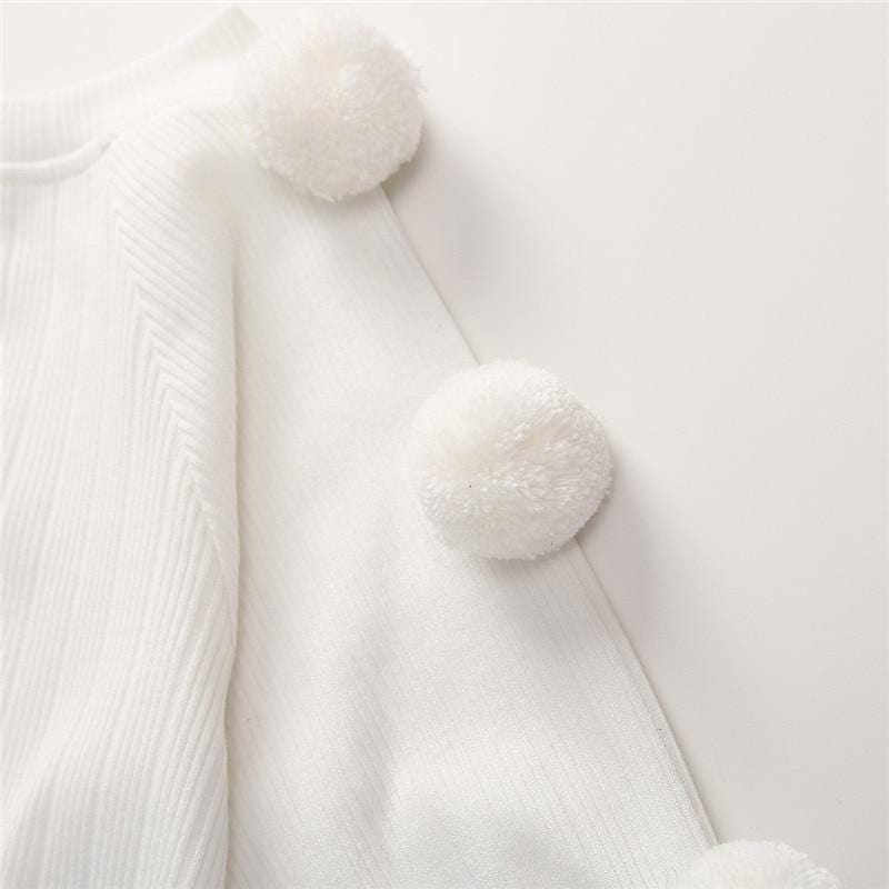 Pompom Skirt Set