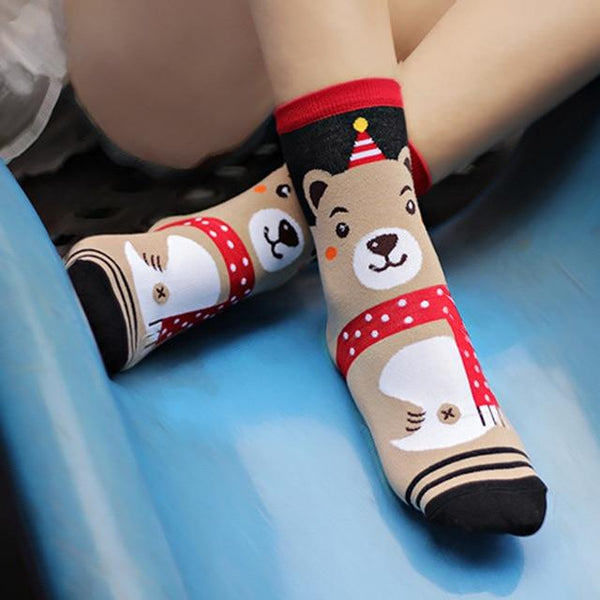 Animal Cartoon Socks