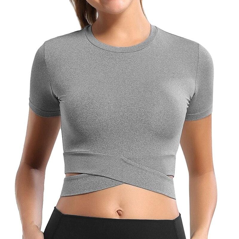 Inspired Crossover Gym Crop Top - Short